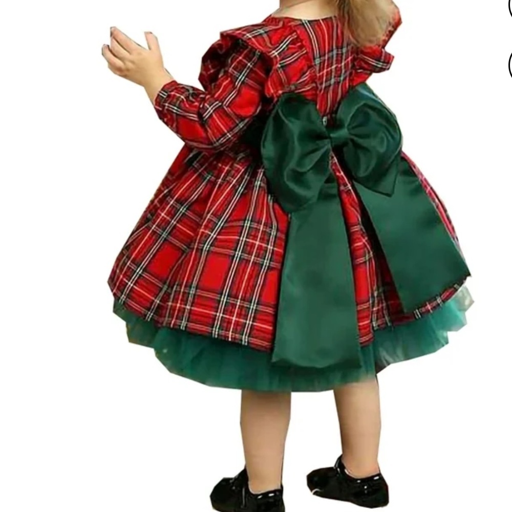Baby Christmas dress, trendy little girl dress for Xmas Size 4T